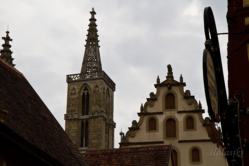 IMG_3734.jpg - Rothenburg ob der Tauber. Wieże koś. św. Jakuba.