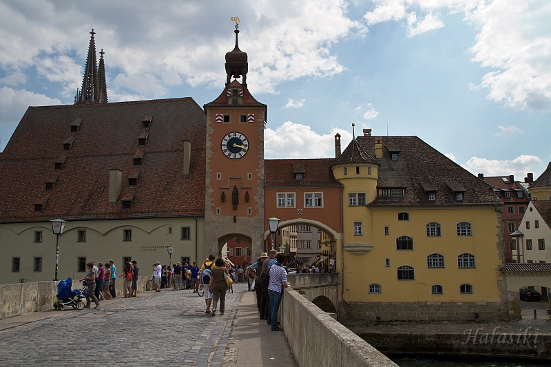 Bawaria_584.jpg - Kamienny most -arcydzieło średniowiecznej sztuki inżyn. (XIIw. Steinerne Brucke).